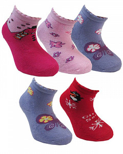 Детские махровые носки для девочки  KBS