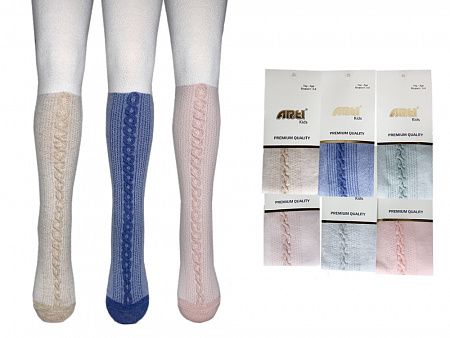 Колготки фактурной вязки для девочки   ARTI